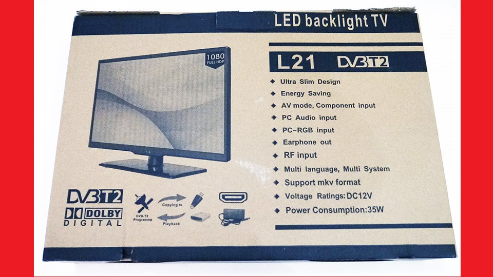 LCD LED Телевизор L21 19" DVB - T2 12v/220v HDMI IN/USB/VGA/SCART/COAX OUT/PC AUDIO IN - фото 2 - id-p573772685