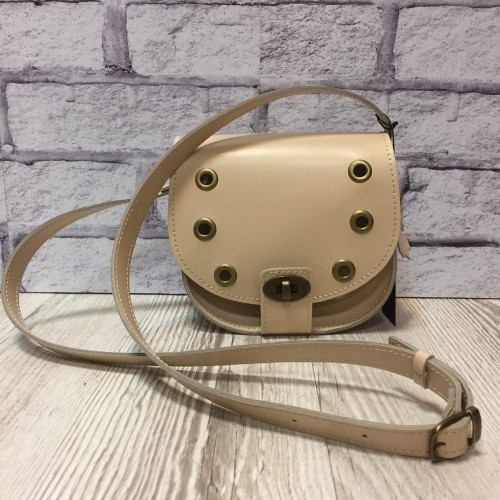 Сумка жіноча "Кенді" натуральна шкіра, слонова кістка матова, фото 1