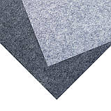 Фетр корейський жорсткий 2 мм ПРЕМІУМ, СВІТЛО-СІРИЙ МЕЛАНЖ C-94, 1 х 1.1 м, на метраж, фото 2