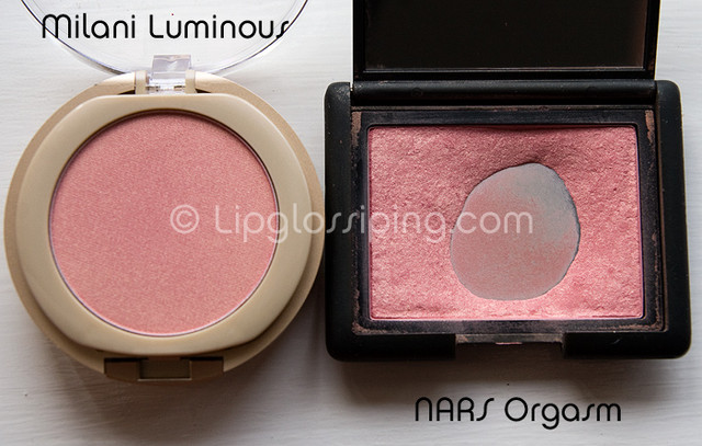 Milani Luminoso vs NARS Orgasm