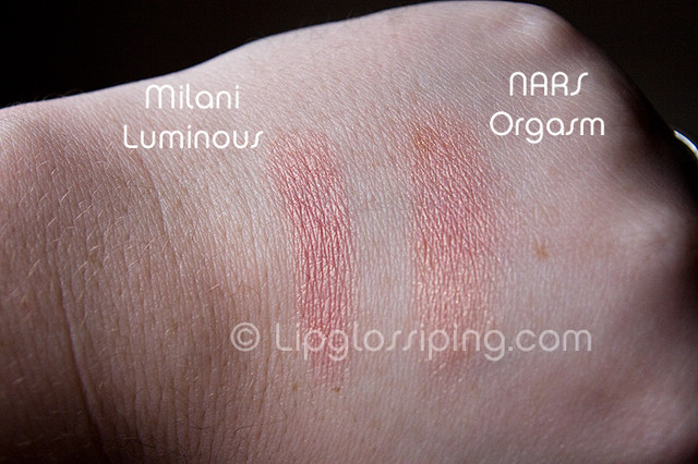 Milani Luminoso и NARS Orgasm