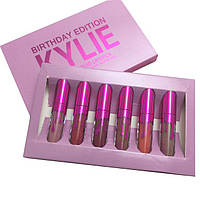 Набір рідких матових помад 6 в 1 Kylie 8626 Birthday Edition New