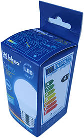 Лампа світлодіодна куля Iskra LED 7W (аналог 50 Вт) цоколь E27 колба G45 4000K (білий світ)