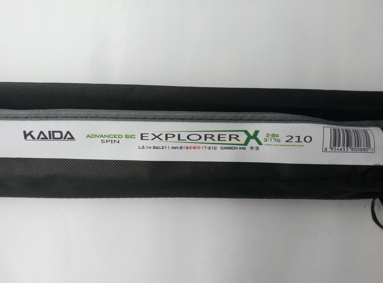 Спінінгове вудлище KAIDA Explorer 2,1м (2-8 / 3-17)
