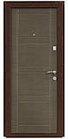 Вхідні броньовані двері ПК 29 модель Оптима++, колір Венге сірий горизонтальний, фото 2