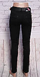 Жіночі чорні джинси c завищеною посадкою (код OK5003-A) 25-30 розм, фото 3