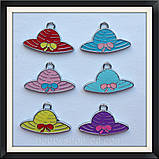 Підвіска з емаллю Капелюшок (2,6*1,6 см), фото 3