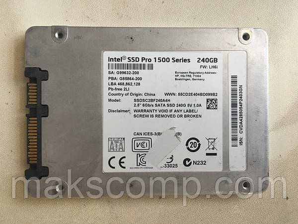 Intel ssd pro 1500 series 240gb best sale