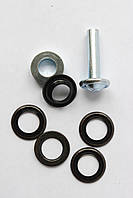 Люверси-блочки 14 мм із установним механізмом колір Чорний