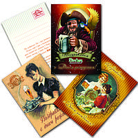 Дизайн открыток, цифровая печать открыток