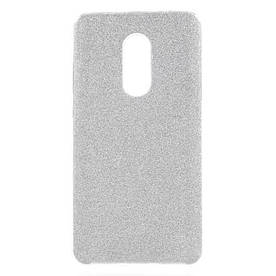 Чохол накладка для Xiaomi Redmi Note 4X силіконовий 3-в-1, Fashion Case GLITTER, сріблястий