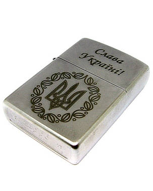 Запальничка в подарунок ZIPPO 205-UA-03 "Слава Україні!", фото 2