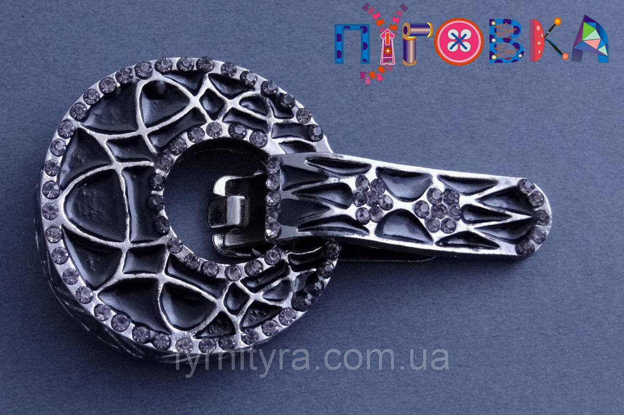 Кліпса шубна (шубний гачок) А, 526, black, фото 1