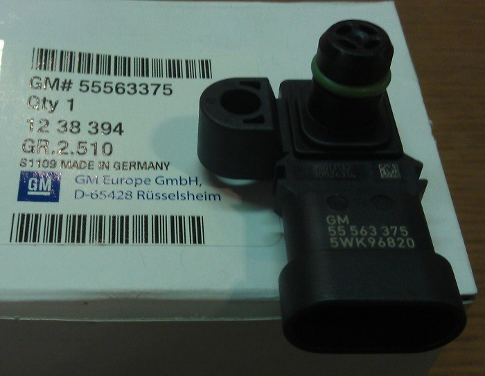 Датчик абсолютного тиску GM 55563375 Z16XER A16XER Z18XER A18XER OPEL Astra-H Zafira-B, фото 1