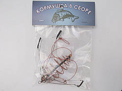 Снасть для лову коропа Пружина (3 гачки)