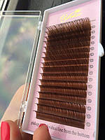 Ресницы молочный шоколад "YELIX", микс С/0,10 (10-13 мм)