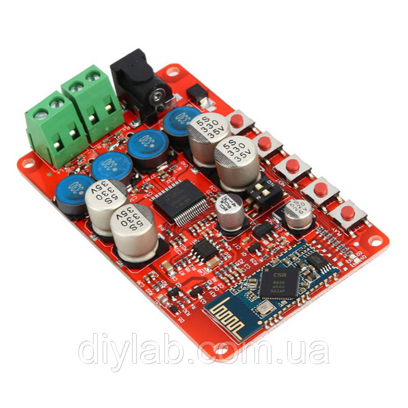 Bluetooth аудіо підсилювач 2х25Вт