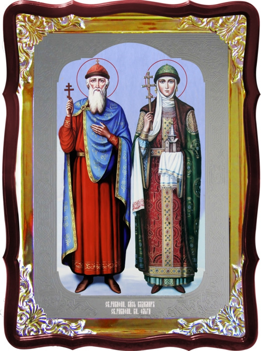 Икона Владимир и Ольга для дома или храма - фото 1 - id-p574313791