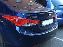 Спойлер ліп багажника Hyundai Elantra MD 2010-2015 ABS пластик під фарбування