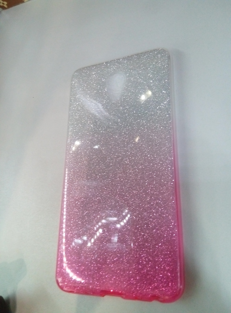 Чехол силиконовый для Meizu M3s с блёстками - фото 2 - id-p561530418