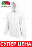 Толстовка чоловіча біла худі (кофта з капюшоном) Classic hooded sweat Fruit Of The Loom, 2XL, фото 6