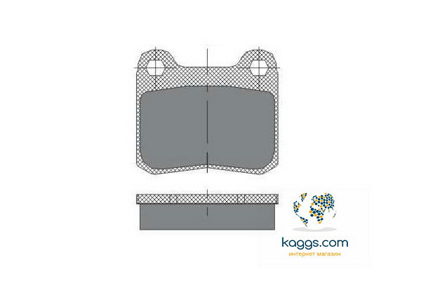 DBB 157.00 Гальмівні колодки (задні) MERCEDES-BENZ 190 0004208820