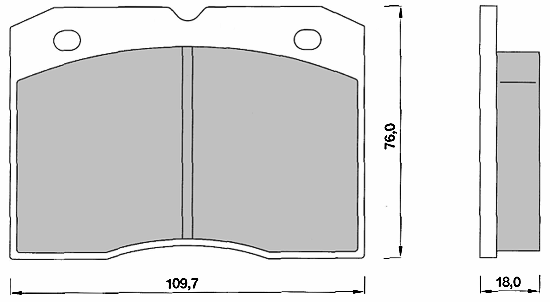 DBB 160.00 Гальмівні колодки (передні) ALFA ROMEO 9940082, RENAULT 7701201622, FIAT 4432481, IVECO 1903488