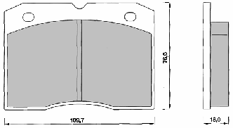 DBB 160.00 Гальмівні колодки (передні) ALFA ROMEO 9940082, RENAULT 7701201622, FIAT 4432481, IVECO 1903488