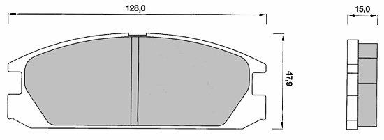 DBB 228.00 Гальмівні колодки (передні) HONDA 45022SB2780, ACURA 45022SH3G31