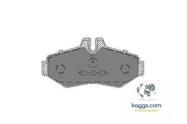 DBB 594.00 Гальмівні колодки (задні) MERCEDES-BENZ 34202420, VW 2D0698451B