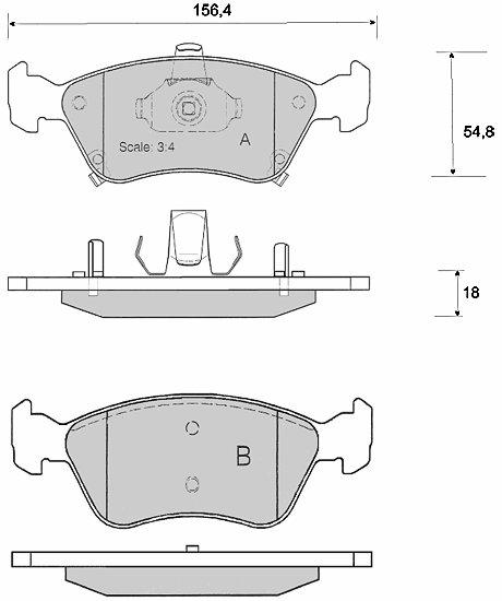 DBB 676.00 Гальмівні колодки (передні) TOYOTA Avensis 0446505110