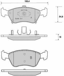 DBB 676.00 Гальмівні колодки (передні) TOYOTA Avensis 0446505110