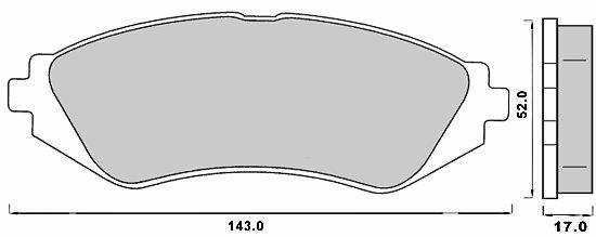 DBB 702.00 Гальмівні колодки (передні) CHEVROLET Lacetti, Nexia, Nubira, Lanos 1,6, фото 1