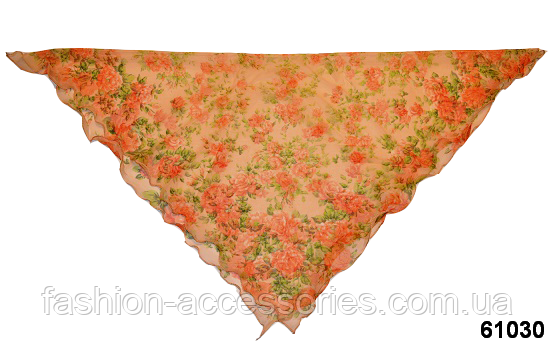 Жіночий шийний шифоновий хустку замість краватки (61030) Ніжний шийну хустку 60*60 (61030) 2