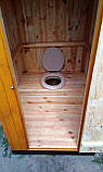 Потай — Туалет дерев'яний з імітації бруса (обшивка вертикально) — у розібраному вигляді, фото 5