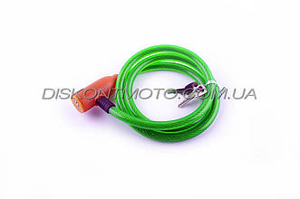 Замок на колесо (троп 1000 * 10 mm) (з ключем) (зелений) YAT