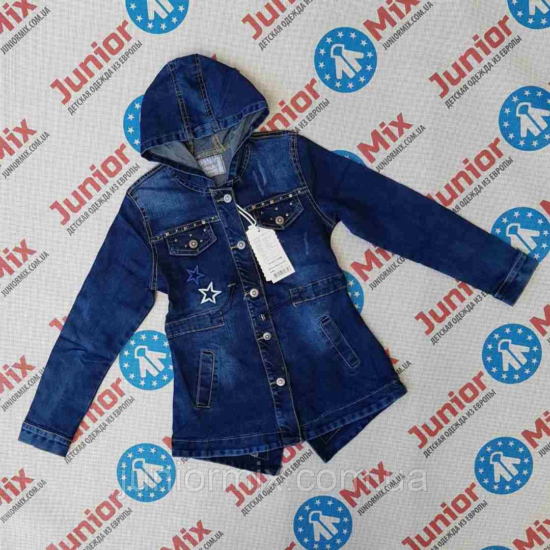Джинсовий подовжений піджак для дівчаток підлітків оптом SEAGULL