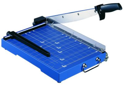 KW-triO 3925, різак шабельний, довжина різу 310 мм, 15 листів, притиск ручний.