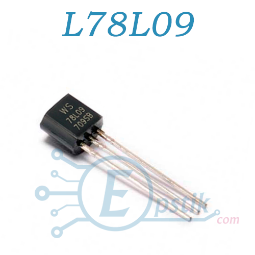 L78L09, стабілізатор напруги, 9В, 100мА, TO92