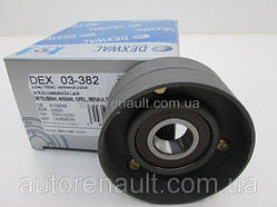 Ролик натяжна (гладкий, металевий), Рено Трафік (з кондиц.) DEX (Польща) 03-382