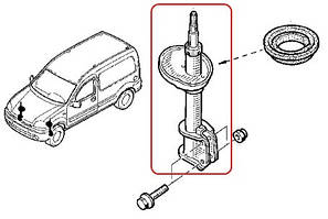 Амортизатор передній