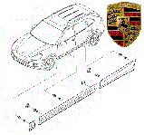 Кліпса кріплення молдингу VW Touareg/  Porsche Cayenne , фото 5