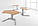 501-19 7B 95: Ергономічний комп'ютерний стіл (для кутових і невеликих прямих стільниць), фото 2