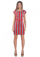 Платье летнее в полоску трикотажное