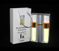 Набор духов Travel Perfume Chanel "Platinum Egoiste" 3 в 1 15 мл