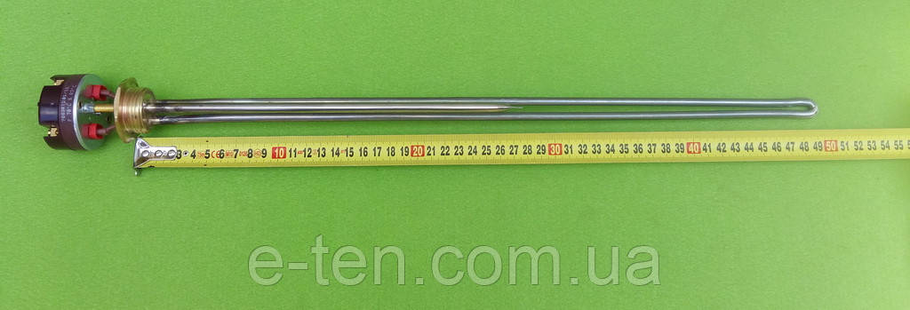 Тен неіржавка батарейка для алюмінієвої батареї 2000 W (Туреччина) різь 1" з італійським термостатом Reco з термозахистом