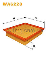 Фільтр повітряний WIX WA6228 (AP063)
