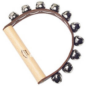 Тамбурин Rohema Leather Handbell 10 bells
