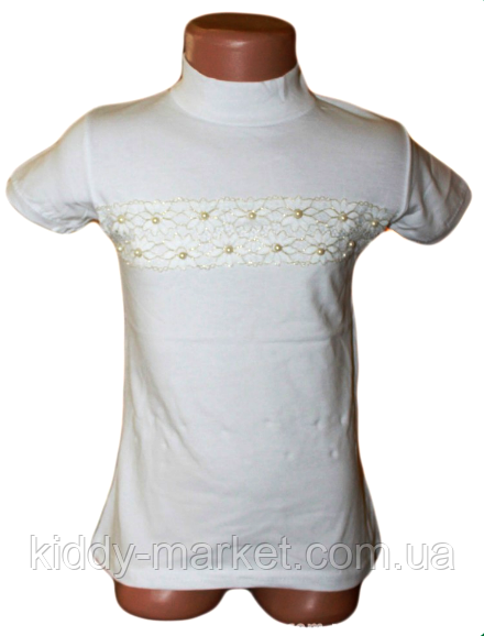 Гольф американка прикрашений гіпюром і намистинками зріст 116, фото 1
