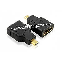 Перехідник гніздо HDMI штекер microHDMI